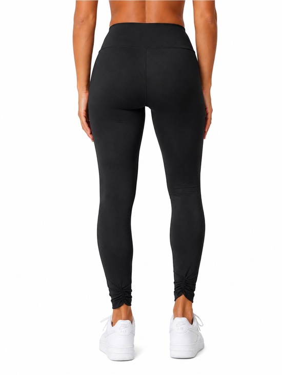Calvin Klein Performance Pants - Calvin Klein Performance Black High-Waist Ruched Ankle Leggings